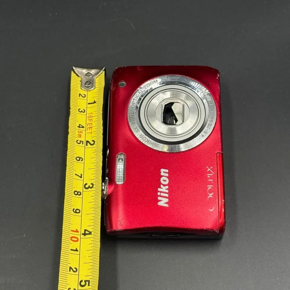 Nikon Coolpix S2900 Red Digital Camera Untested As Is For Parts